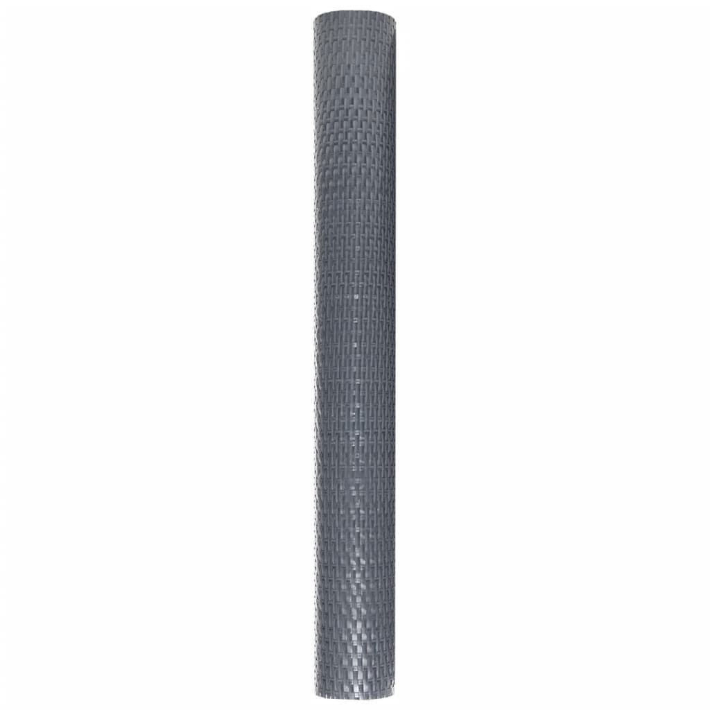 Toldo Para Balcón Ratán Sintético Gris Antracita 600x90 Cm / Vetonek_0