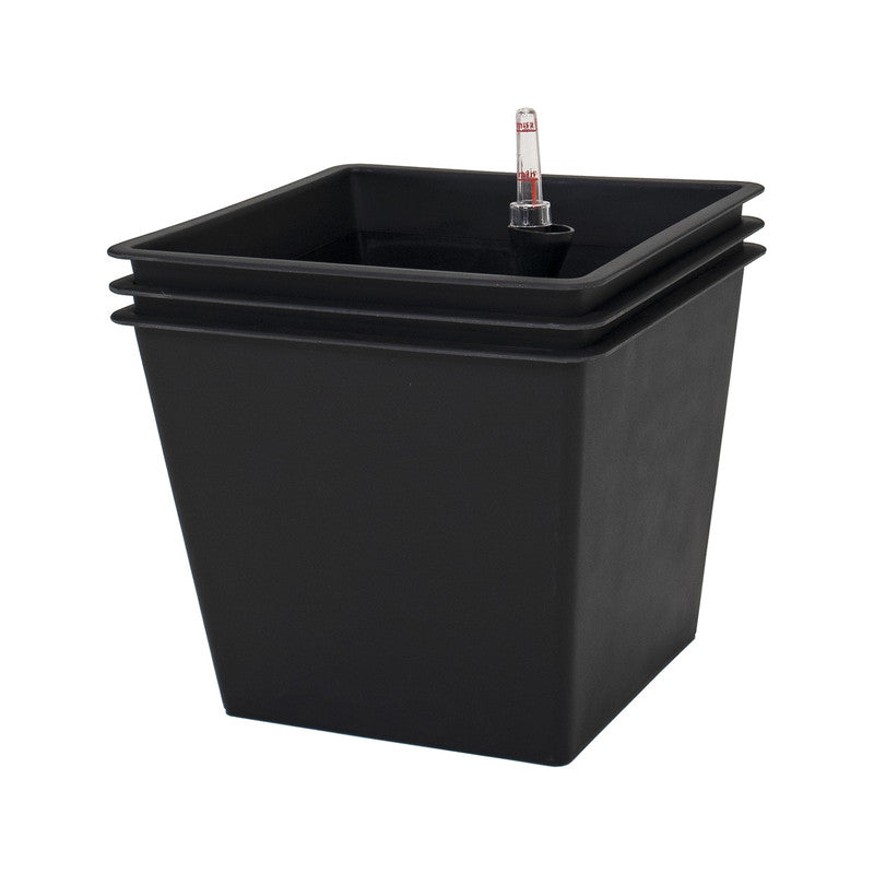Pack De 3 Macetas Con Autorriego De Polipropileno 67 L 42x42x38 Cm Hortalia_0