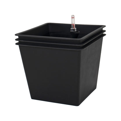 Pack De 3 Macetas Con Autorriego De Polipropileno 67 L 42x42x38 Cm Hortalia_0