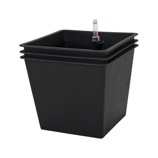 Pack De 3 Macetas Con Autorriego De Polipropileno 67 L 42x42x38 Cm Hortalia_0