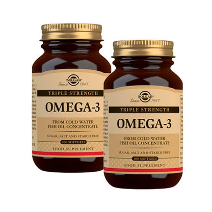 Pack 2x Omega 3 triple concentración, 100 cápsulas