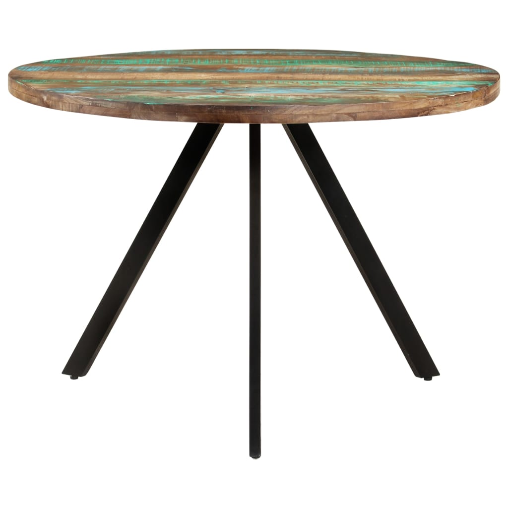 Mesa De Comedor Madera Maciza Reciclada 110x75 Cm._0