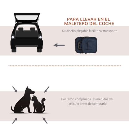 Pawhut Transportín Perro Gato Transpirable Con 3 Puertas Ventana De Malla_5