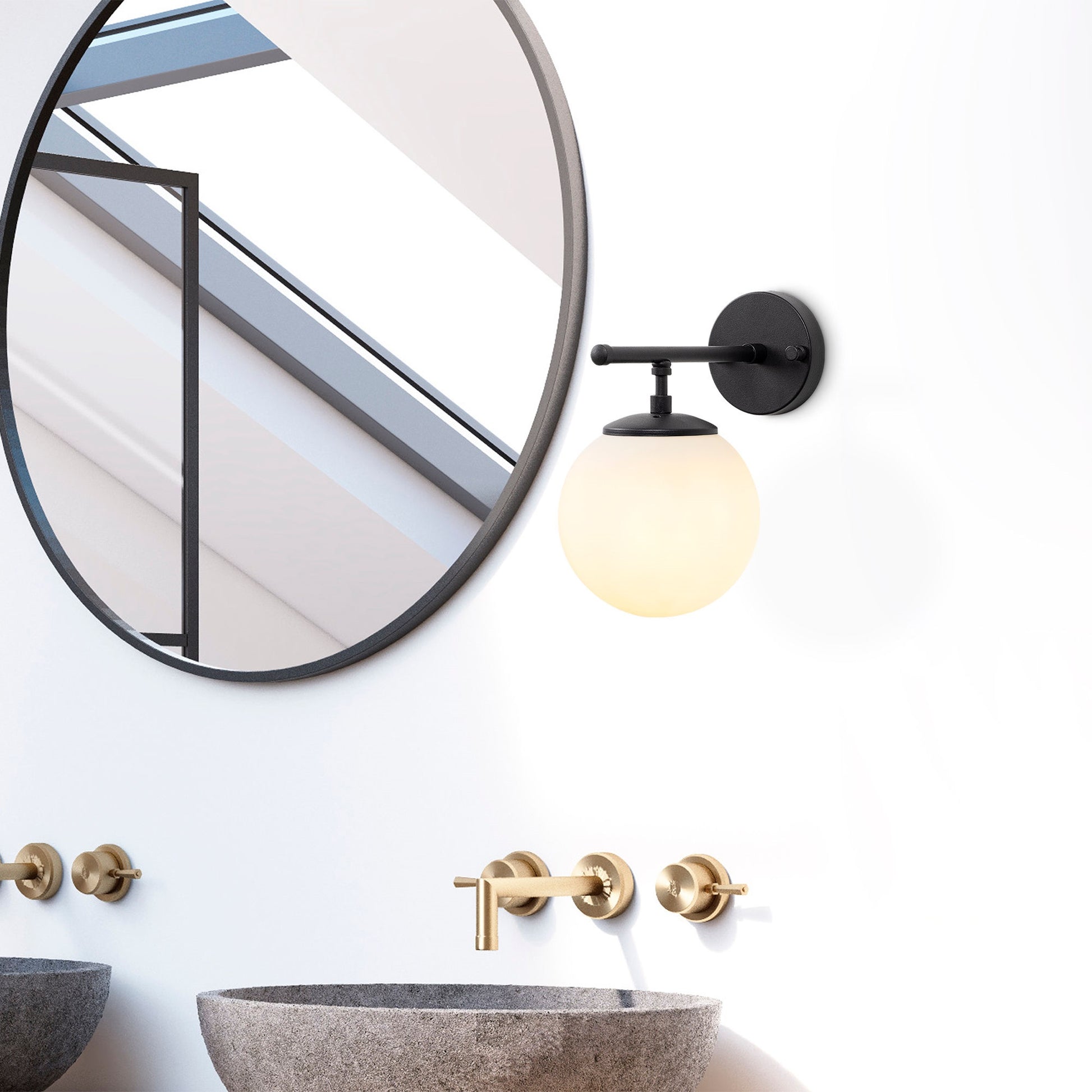 Aplique De Pared Pantalla Blanca, Metal , Negro, 15x24x24, Casquillo E14 Max 40 W_4