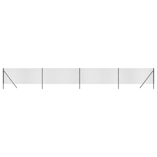 Cerca De Alambre De Acero Galvanizado Gris Antracita 1x10 M / Vetonek_0