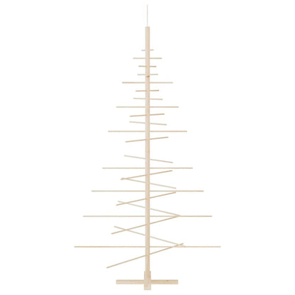 Vidaxl Árbol De Navidad De Madera De Adorno Madera Maciza Pino 180 Cm_3