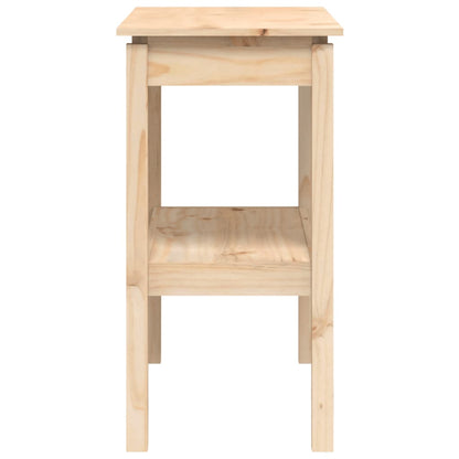 Mesa Consola Madera Maciza De Pino 80x40x75 Cm_3