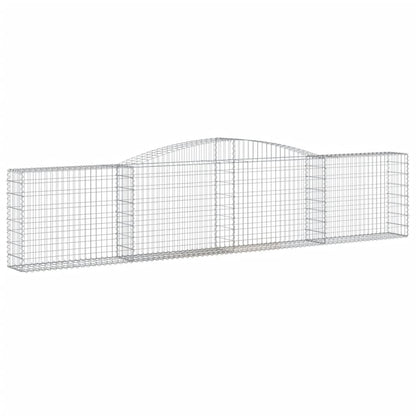 Cestas De Gaviones 15 Uds Forma De Arco Hierro 400x30x80/100 Cm_2