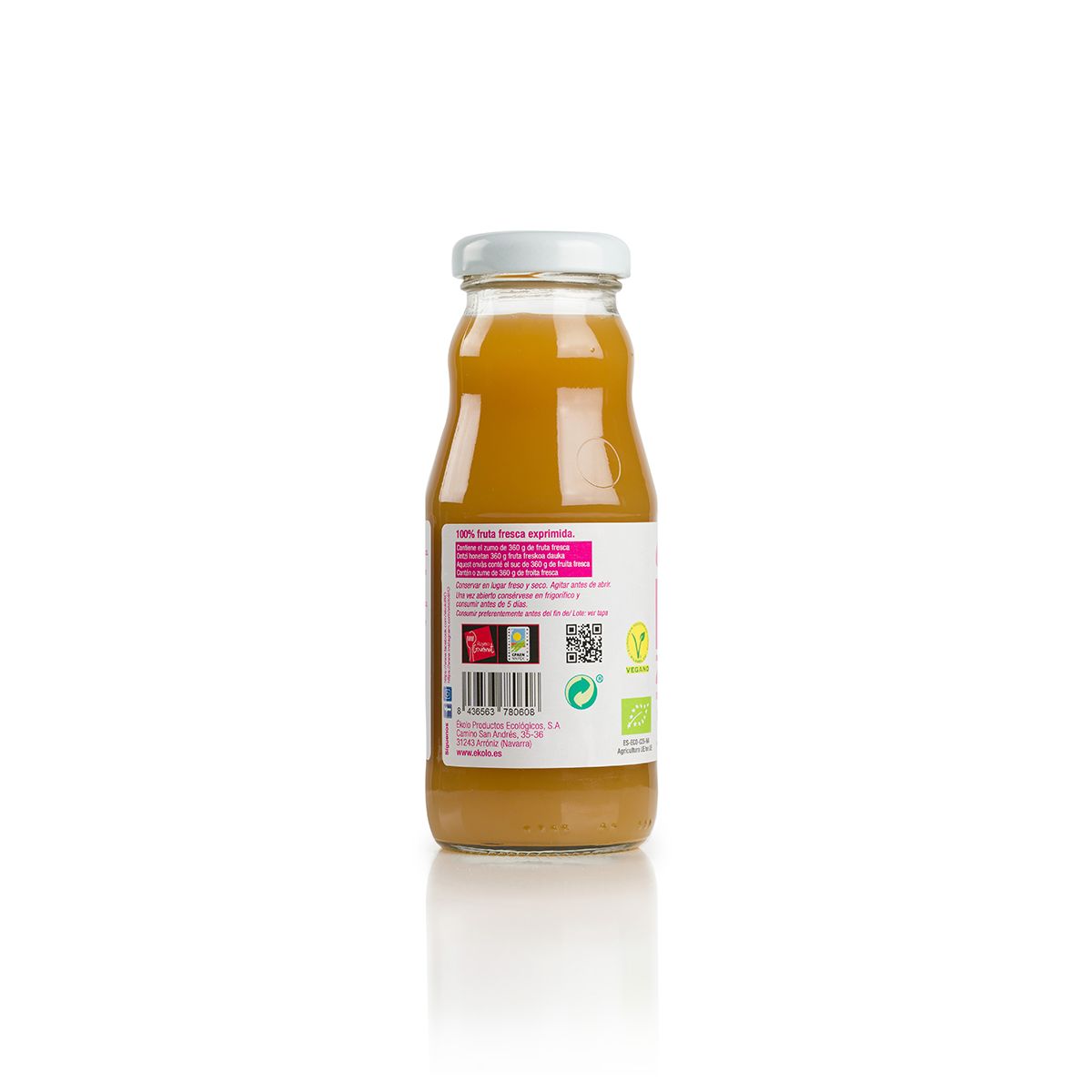 Zumo Manzana y Mango BIO 100% exprimido Ékolo 200ml