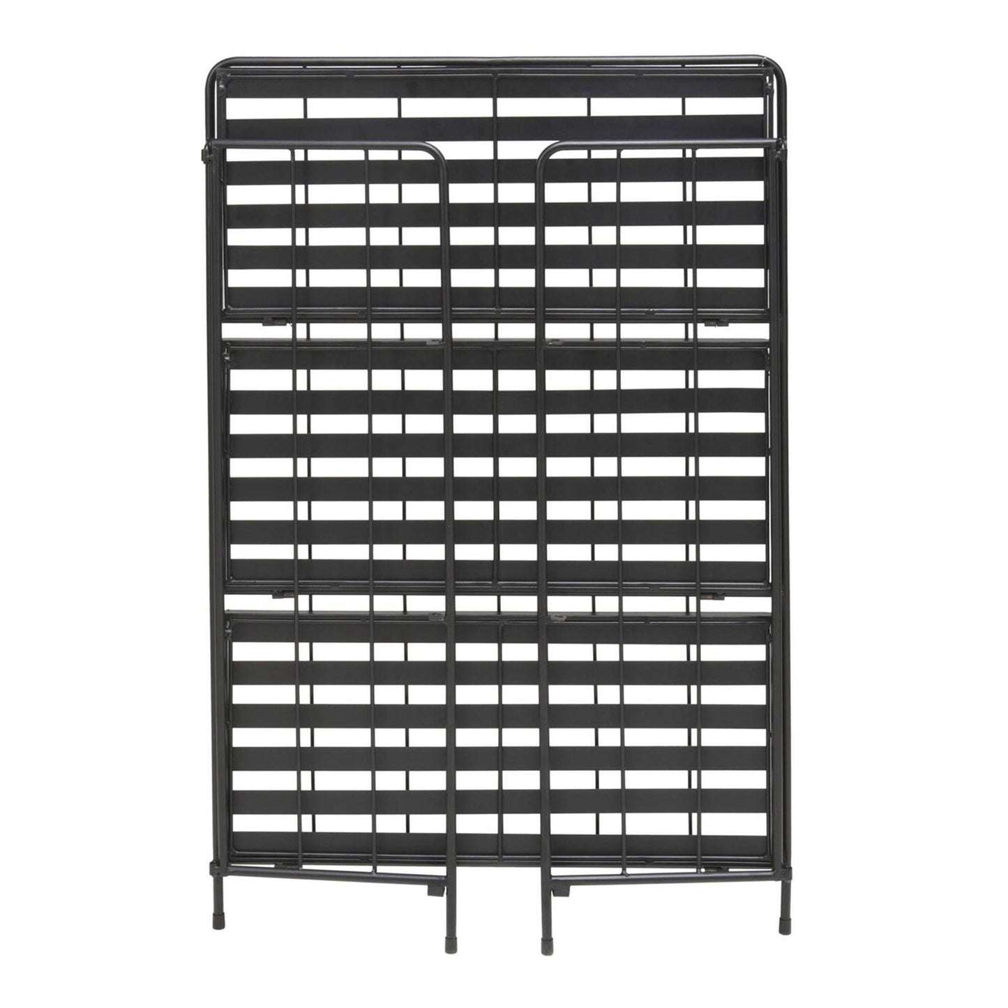 Well Home - Jardinera 3 Niveles Metal Negro Diseño Plegable H.90cm._2