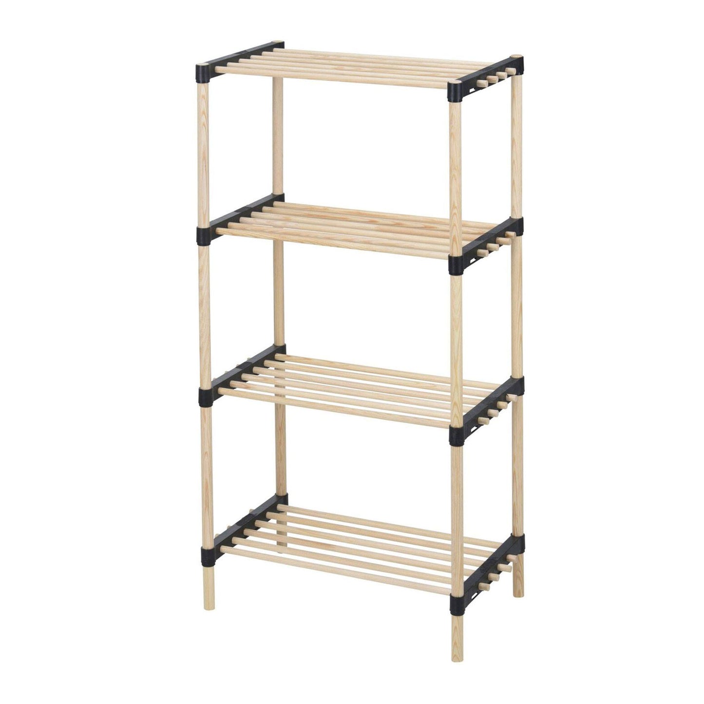 Well Home Zapatero De 4 Estantes En Madera Y Metal H.92,5cm_0