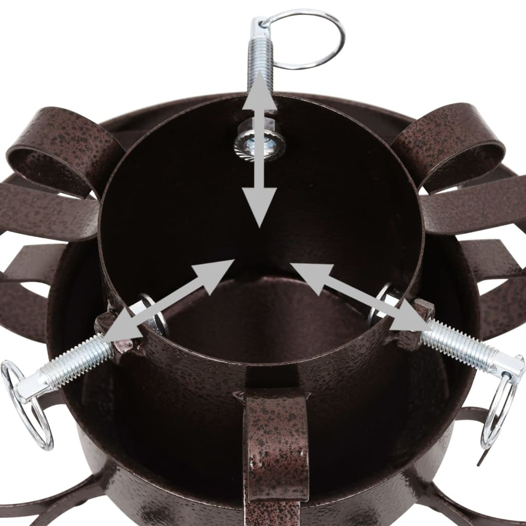 Vidaxl Soporte Para Árbol De Navidad Cobre Envejecido 29x29x15,5 Cm_4