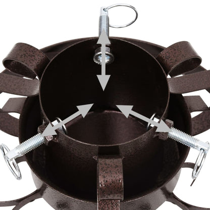 Vidaxl Soporte Para Árbol De Navidad Cobre Envejecido 29x29x15,5 Cm_4