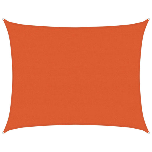 Toldo De Vela Rectangular Hdpe Naranja 160 G/m² 6x7 M_0
