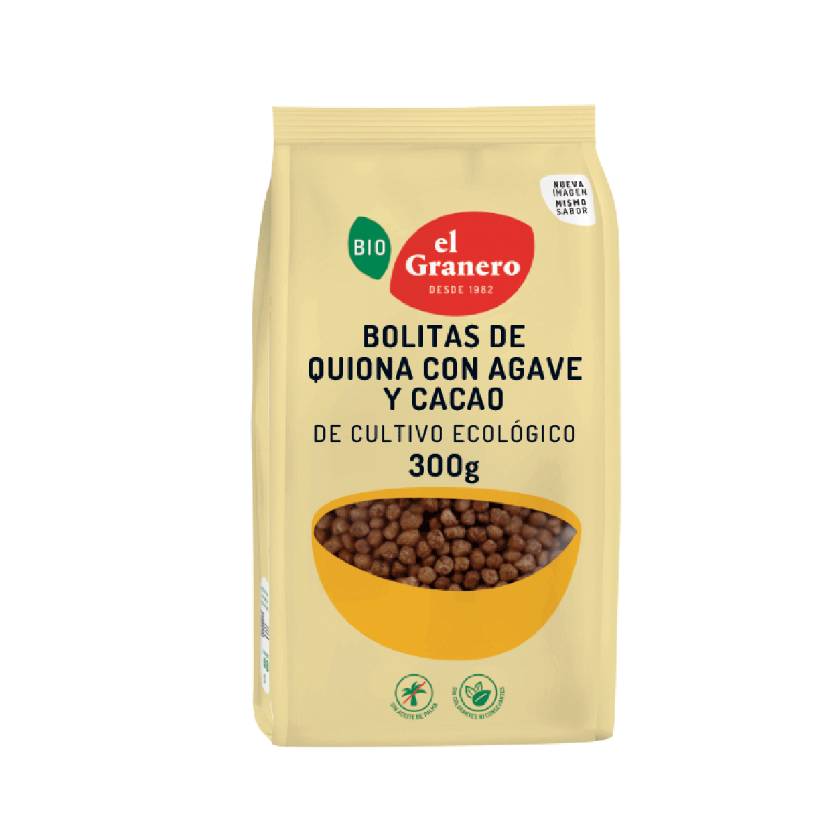 Bolitas Quinoa con Ágave y Cacao El Granero, 300 g
