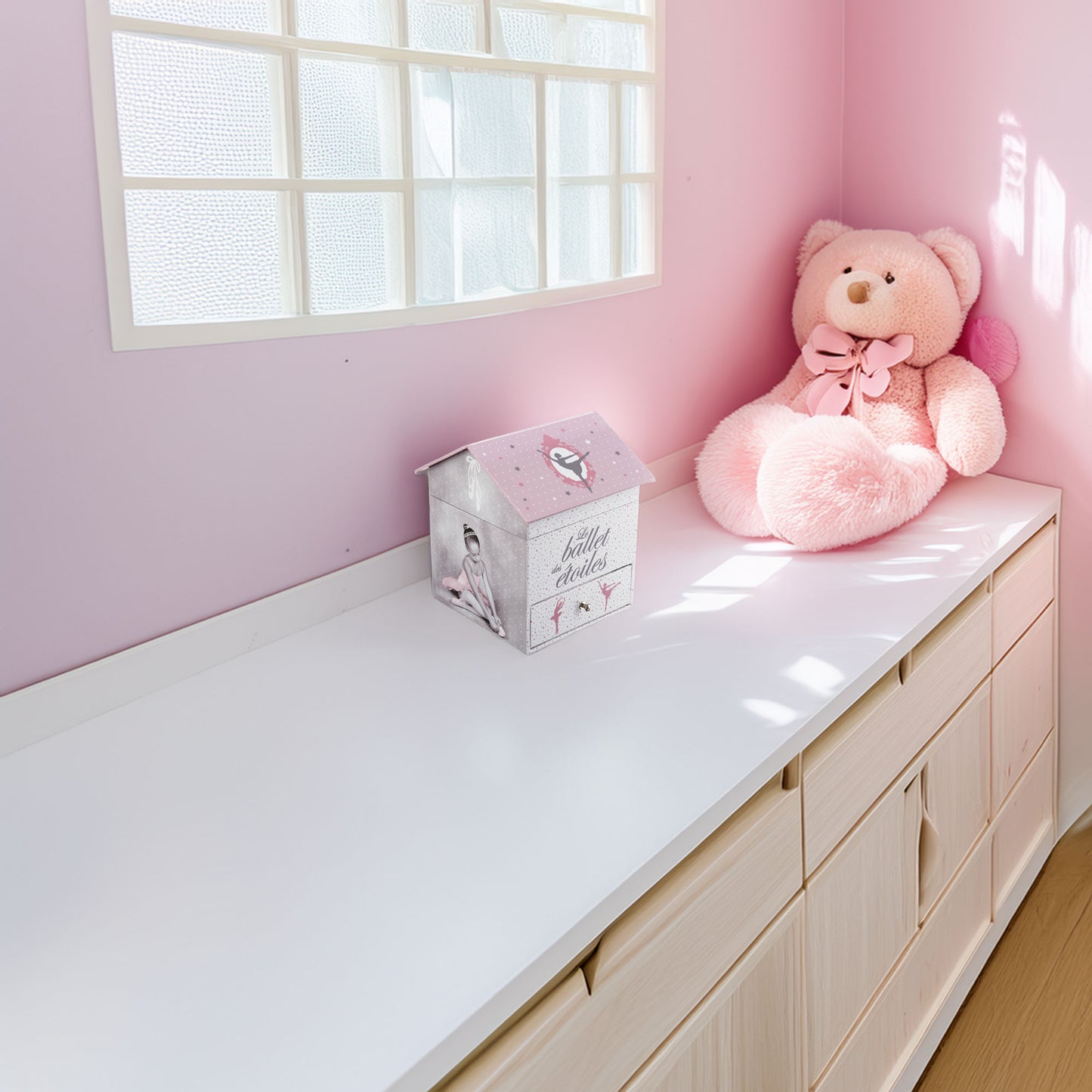 Joyero Musical Con Bailarina 14,3x14,2x16cm