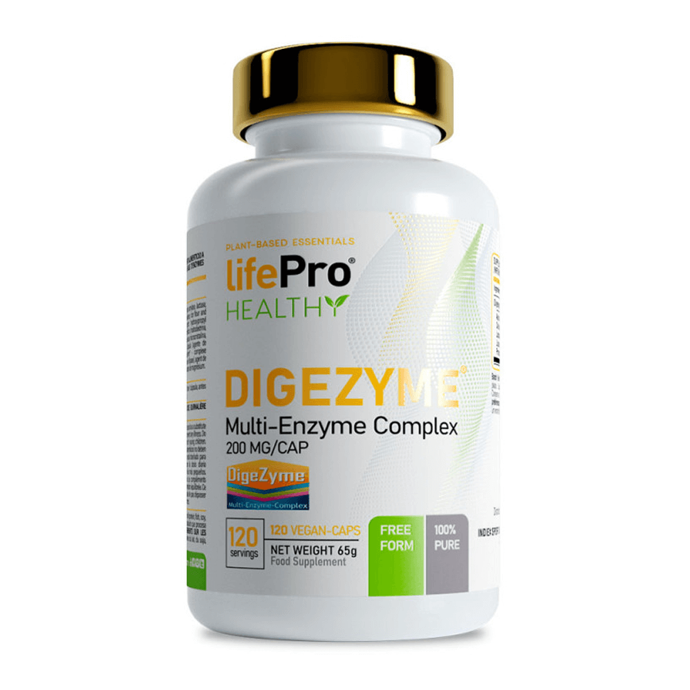 Digezyme 200mg - 120 Cápsulas Veganas - Digestivos - Lifepro_0