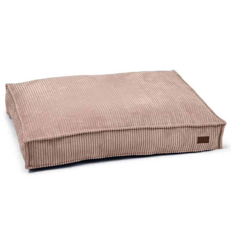 Designed By Lotte Cojín Para Perros Estriado 100x70x15 Cm Rosa_0