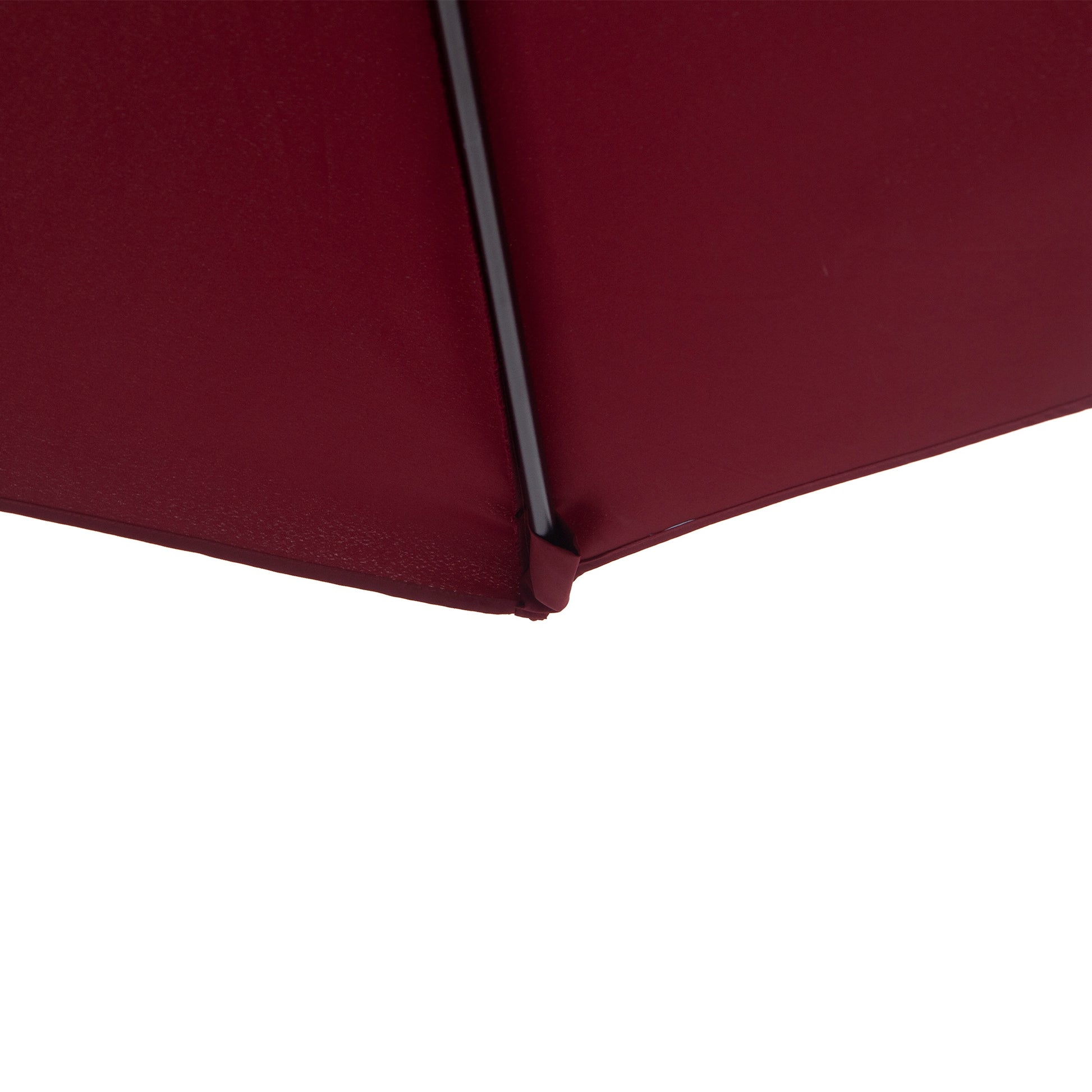 Outsunny Media Sombrilla 230x130x245 Cm Parasol De Pared Con Manivela Rojo_4