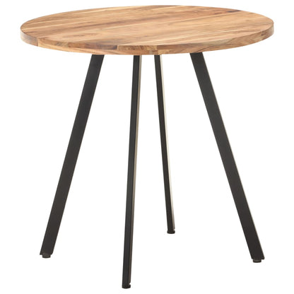 Mesa De Comedor De Madera Maciza De Acacia 80 Cm_3