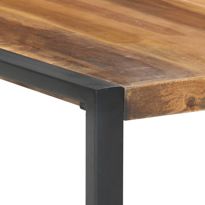 Mesa De Centro De Madera Maciza 140x140x40 Cm_2