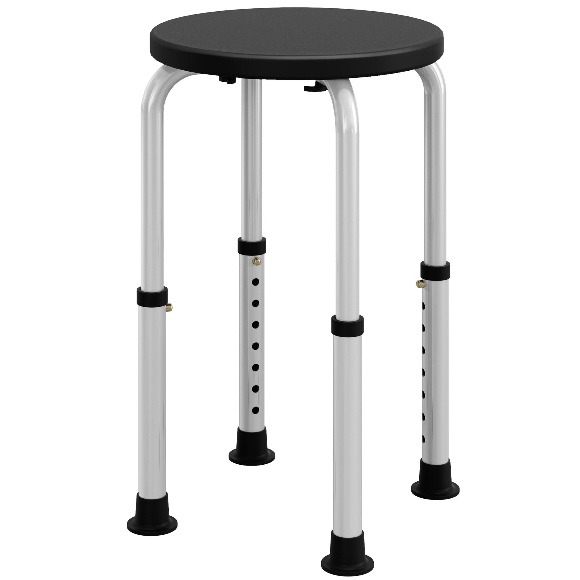 Homcom Taburete De Ducha Con Altura Regulable Antideslizante Carga 135 Kg_0