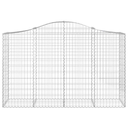 Cestas De Gaviones 8 Uds Forma De Arco Hierro 200x50x120/140 Cm_3