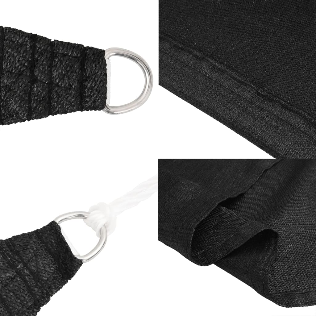 Toldo De Vela Negro Hdpe 160 G/m² 6x6 M_4