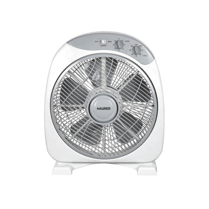 Ventilador Maurer Box Ø 30cm 40 Watt. 3 Velocidades  Aspas Gran Tamaño, 3 Con Temporizador