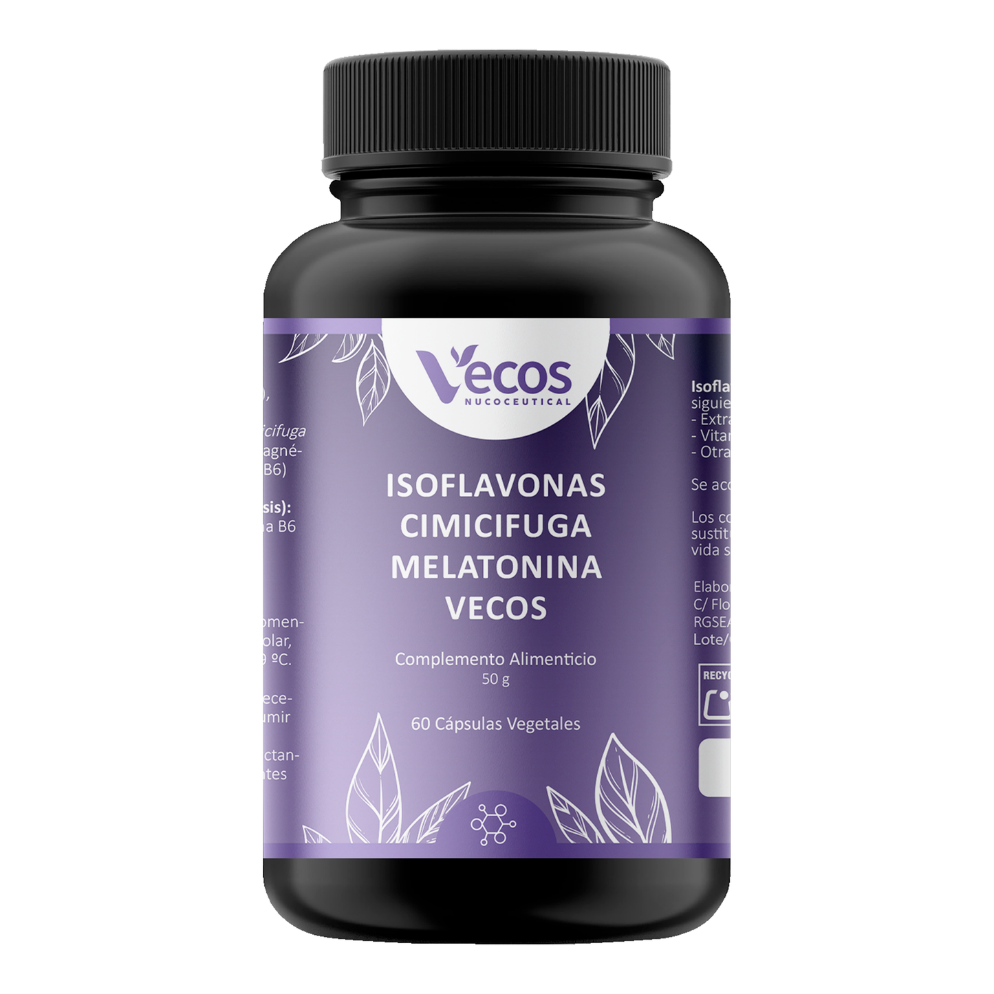 Sebopil Vecos 60 Cápsulas | Para Cuidado De Acné Y Piel Grasa | Zinc, Bardana Y Vitaminas B_0