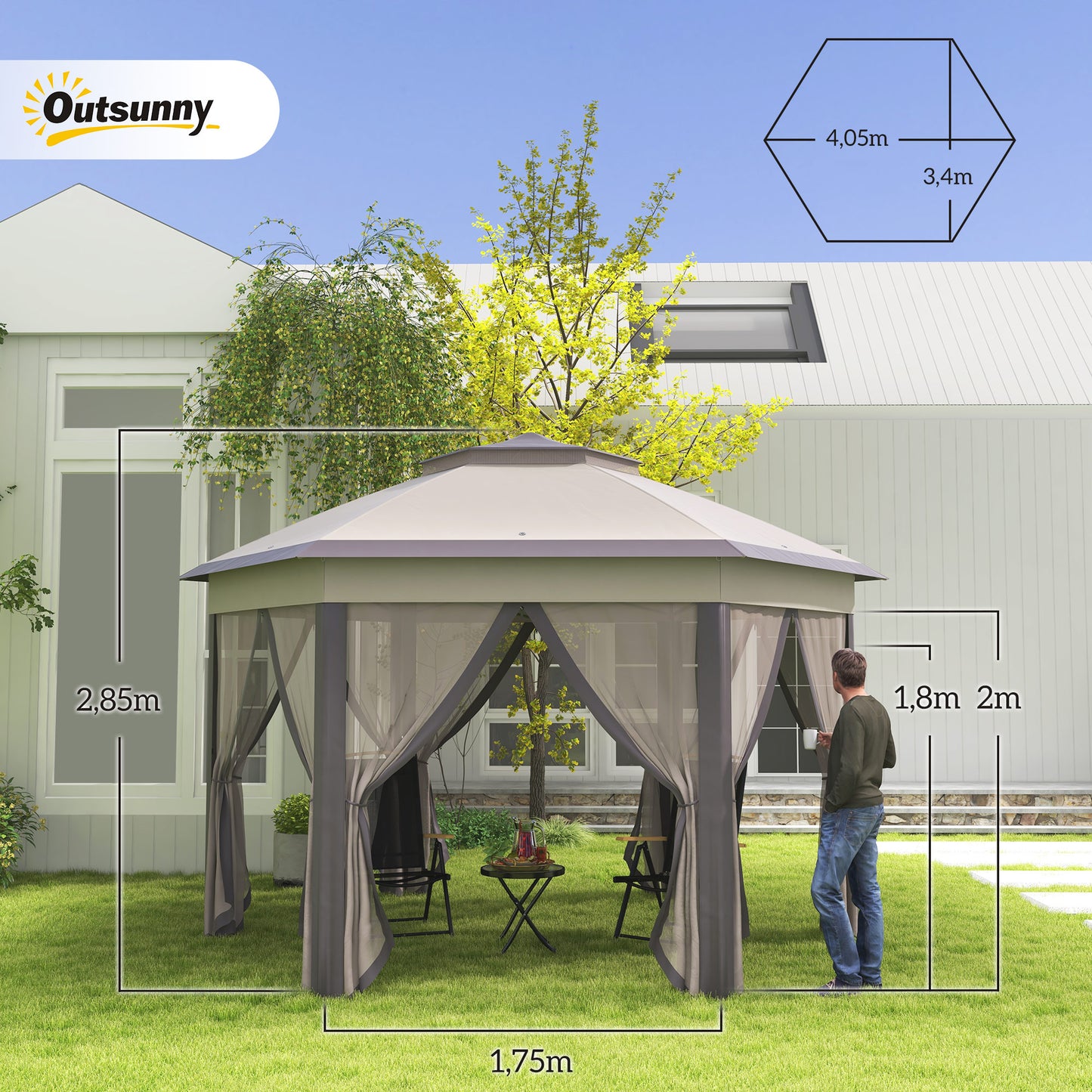 Outsunny Carpa Plegable 4x3_2