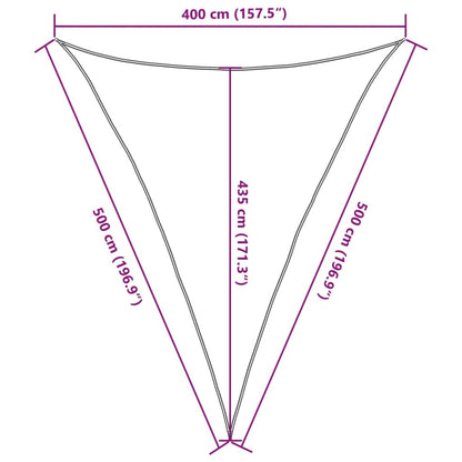 Vidaxl Toldo De Vela Hdpe Marrón 160 G/m² 4x5x5 M_2