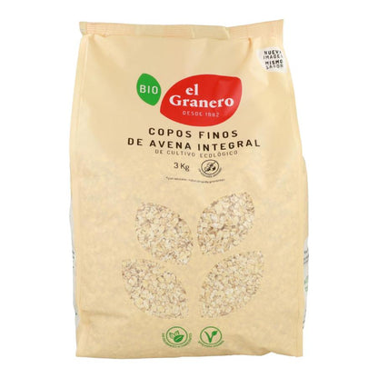 Copos Suaves de Avena Integral BIO El Granero 1 kg