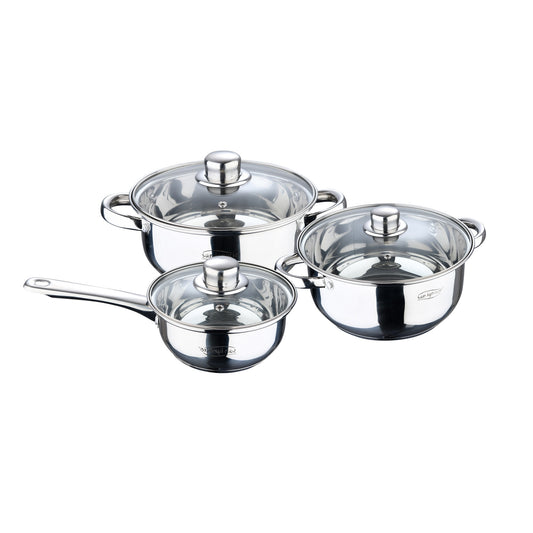 Set 6pc Bateria De Cocina Acero Inoxidable_0