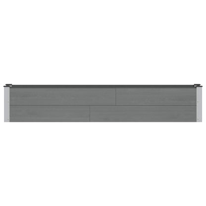 Arriate Elevado Gris 200 X 30 X 36 Cm Wpc Y Aluminio_2