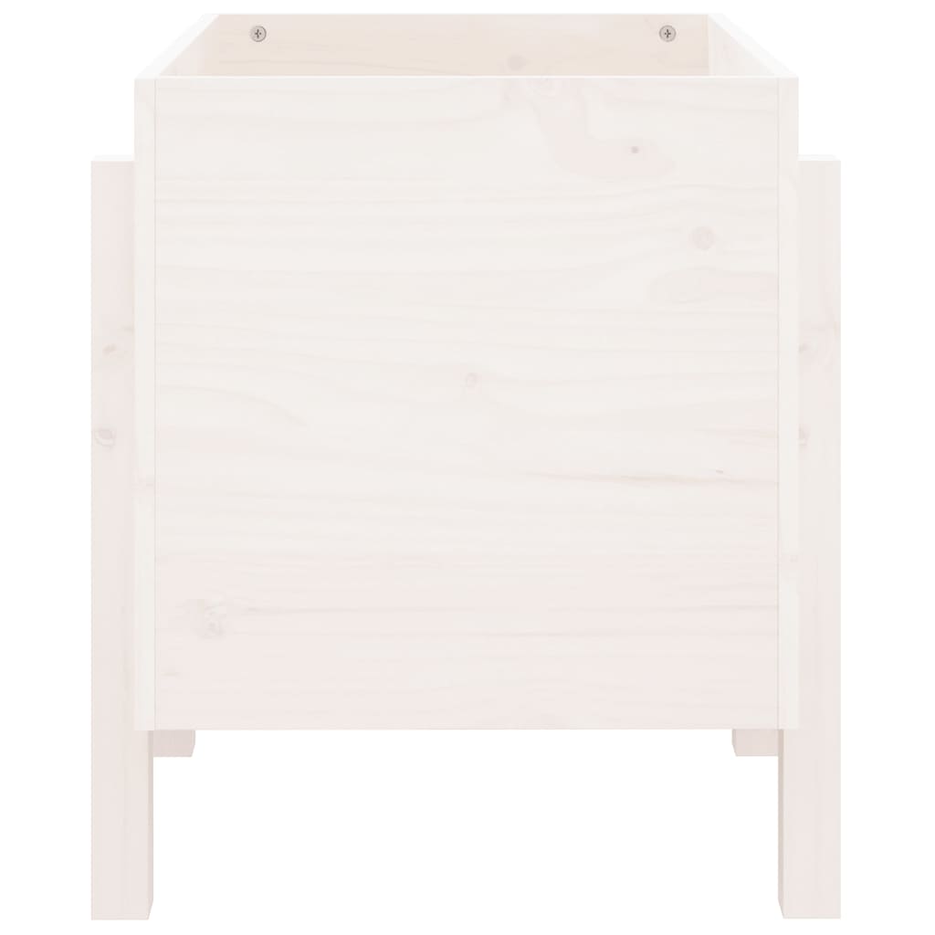 Jardinera De Madera Maciza De Pino Blanco 62x50x57 Cm_4