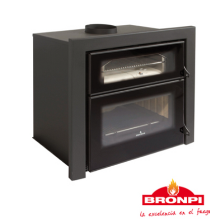 BRICOSOL HORNO DE LEÑA INSERTABLE FUNDICIÓN BRONPI MODELO EVEREST VISION_2