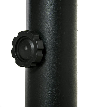 Soporte De Parasol Outsunny Metal Negro 12x12x30 Cm_3
