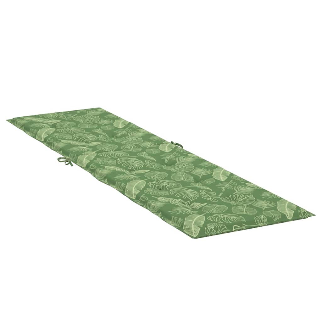 Vidaxl Cojín Para Tumbona Tela Oxford Estampado De Hojas_3