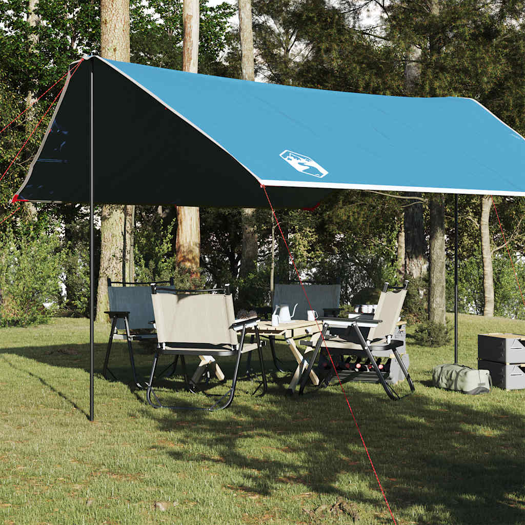 Lona De Camping Impermeable Azul 430x380x210 Cm_1