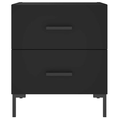 Mesitas De Noche 2 Uds Madera Ingeniería Negro 40x35x47,5 Cm_4