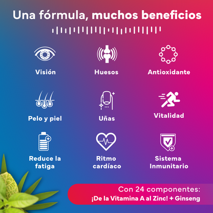 Multivitaminas Sevens Nutrition. Energía, Inmunidad Y Bienestar._2