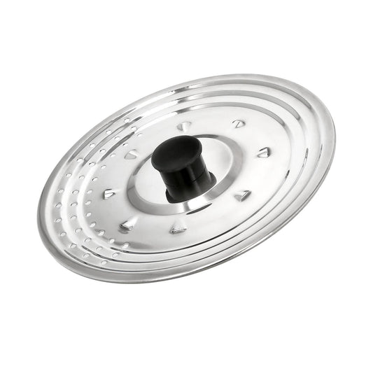 Tapadera Multiusos Acero Inoxidable Ø 25 Cm. Uso Tapa Anti Salpicaduras Y Escurridor. Tapadera Adpatable Diferentes Medidas_0