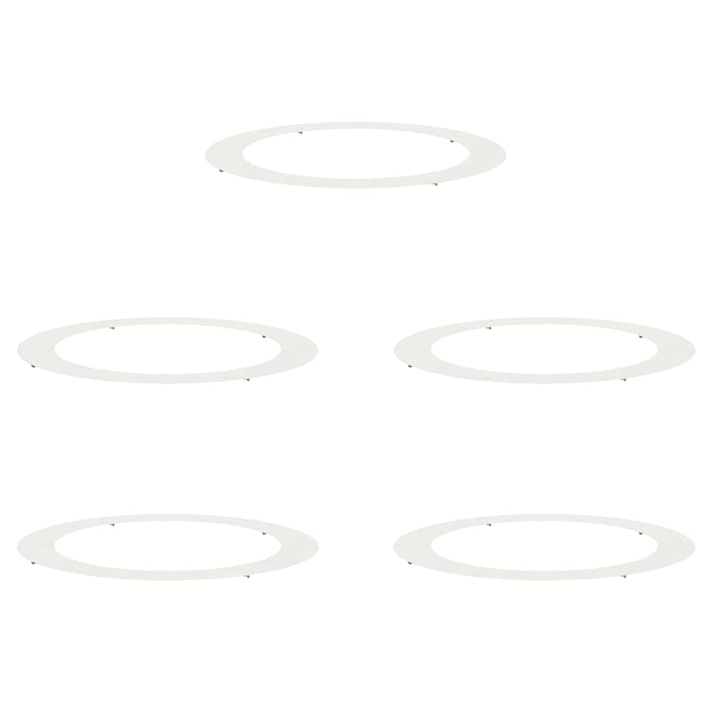 Adecuado Para Anillos De Árbol Plano 5 Uds. Ø90/120 Cm Acero_0