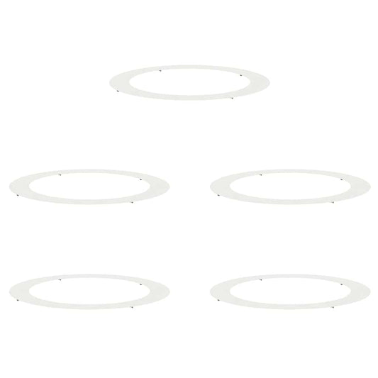 Adecuado Para Anillos De Árbol Plano 5 Uds. Ø90/120 Cm Acero_0