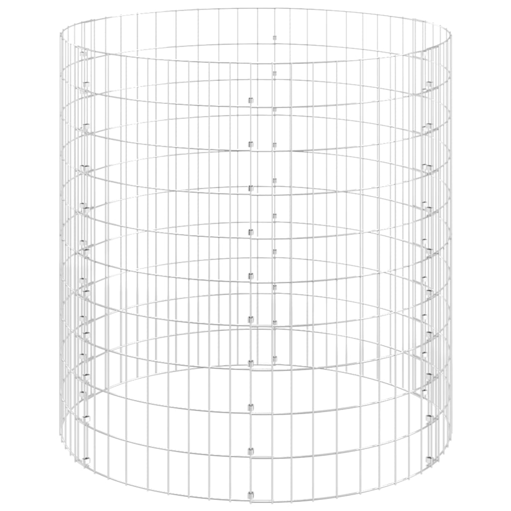 Poste Circular De Gaviones Acero Galvanizado Ø100x100 Cm / Vetonek_4