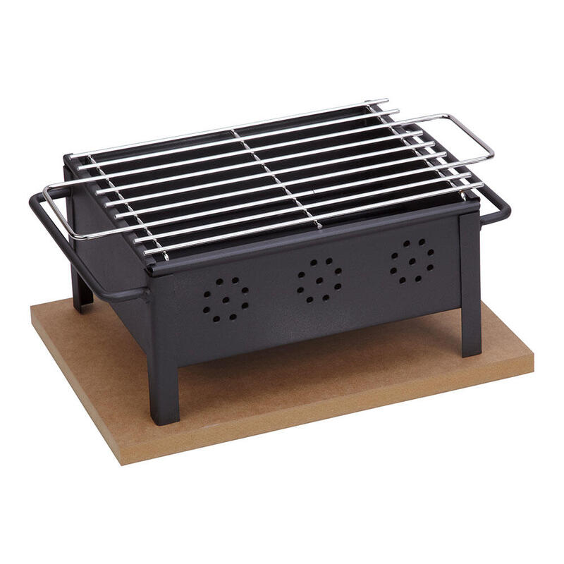 Barbacoa De Sobremesa 25x20cm (parrila Inoxidable) 2905 Sauvic_0