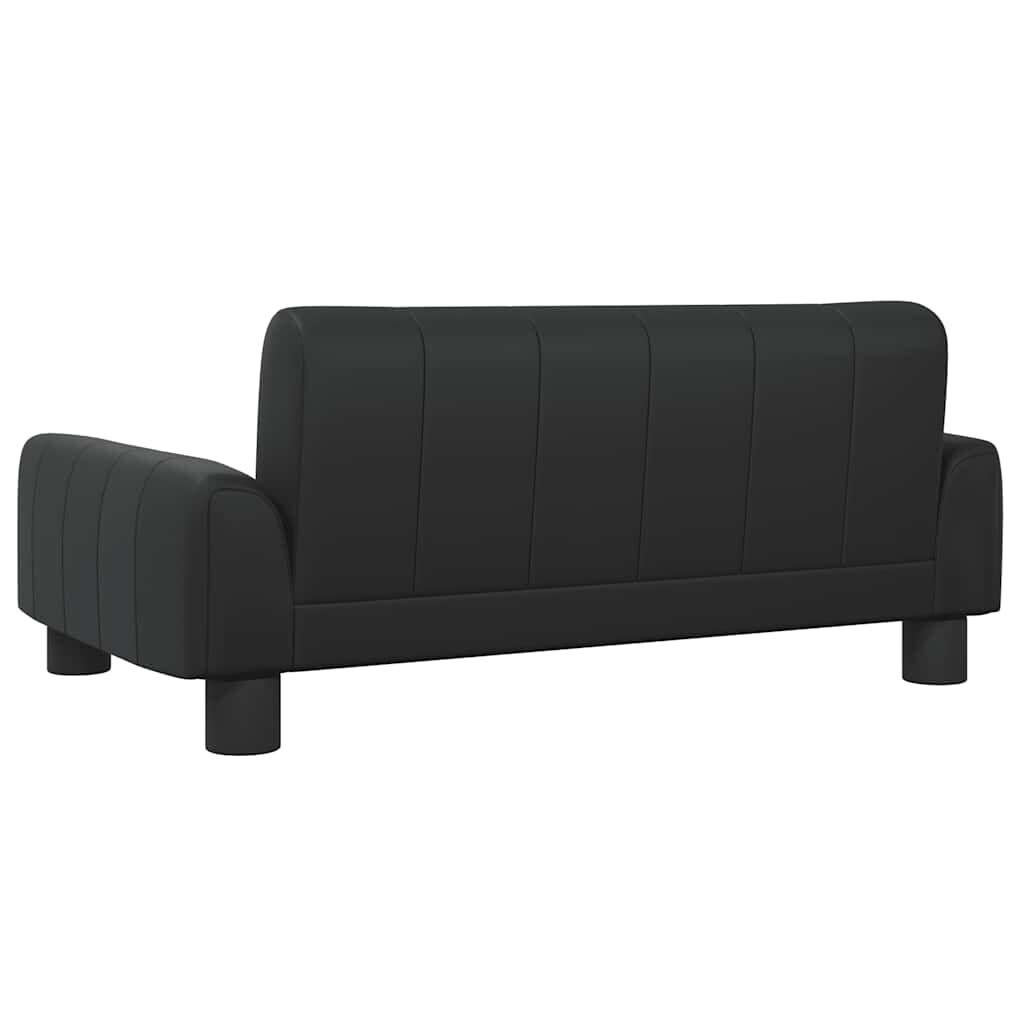 Vidaxl Cama Para Perros De Cuero Sintético Negra 70x45x30 Cm_4