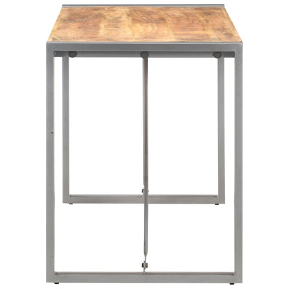 Mesa De Comedor Madera Maciza De Mango Rugosa 120x60x75 Cm_1