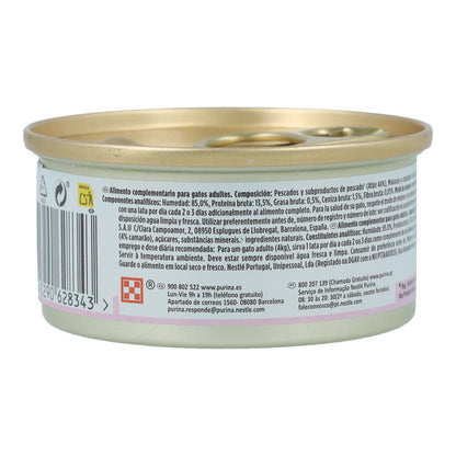GOURMET Nature's Creations Rico en Láminas de Atún con Gambas en Gelatina 70 g